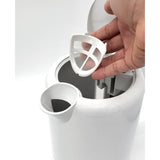 Bouilloire Èlectrique - TERRAILLON ñ 15351 DIAMANT Blanc ñ 1.5L - 2200W - Base pivotante 360∞ - Base reliefÈe effet diamant