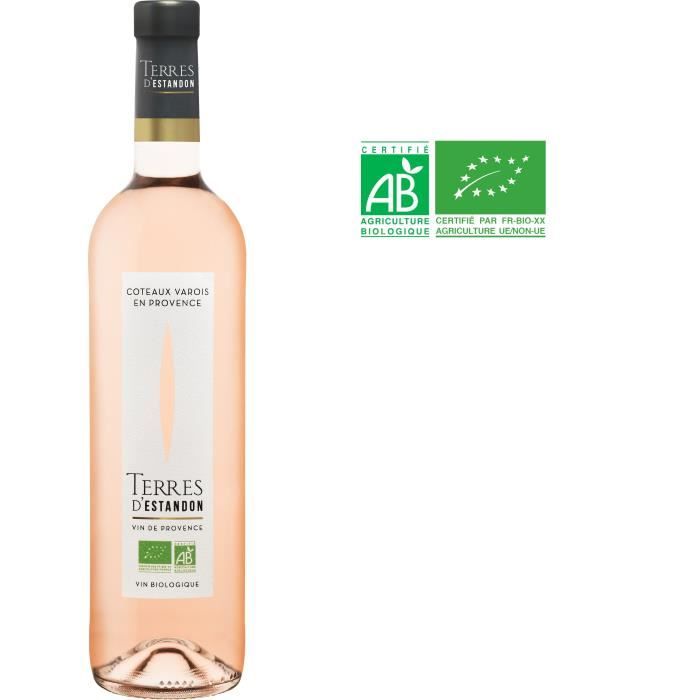 Estandon Terre d'Estandon Coteaux Varois en Provence - Vin rosé de Provence - Bio