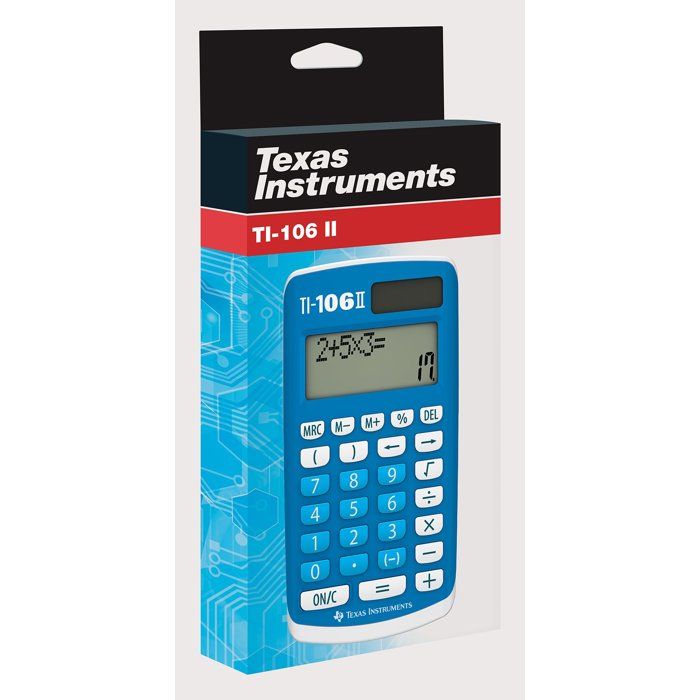 Calculatrice scientifique - TEXAS INSTRUMENTS - TI-106 II Solaire - Bleu