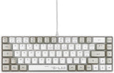 Clavier Gamer filaire - THE G-LAB - KEYZ-HYDRO-WG/FR - 60% format compact - AZERTY - Rétroéclairé - Gris/Blanc