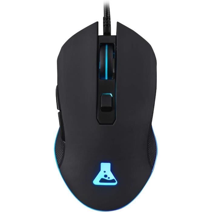 Souris Gamer Filaire - The G-Lab - KULT HELIUM - RGB - 3200 DPI - 6 Boutons - Noir