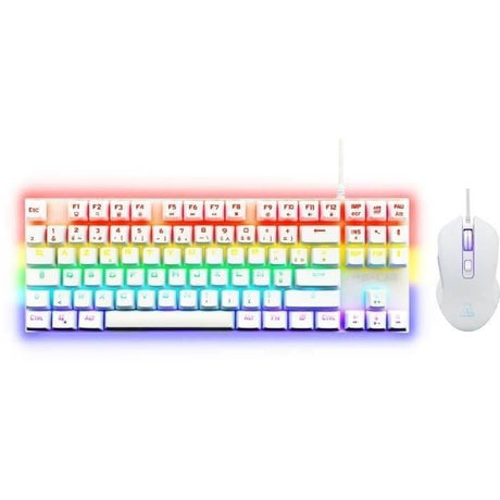 Pack Gamer 2 en 1 - The G-Lab - COMBO MERCURY - Souris Filaire - Clavier TKL Mécanique (Switch Rouge)