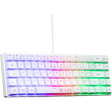 Clavier Gamer - The G-Lab - KEYZ HYDROGEN - 60% Format Compact - RÈtroÈclairÈ - Filaire - Blanc