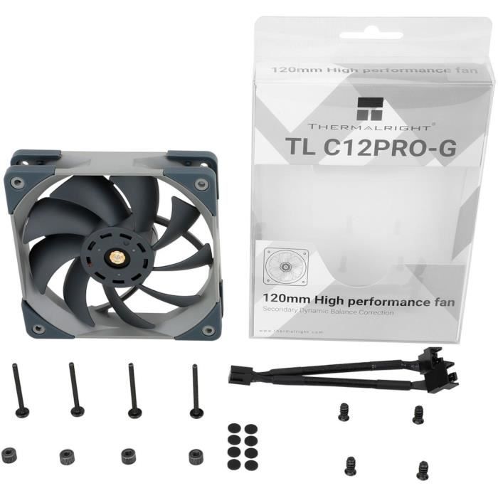 THERMALRIGHT - TL-C12PRO-G - Ventilateur PC - 120mm - 1850 RPM - <29,6 dBA - 82 CFM