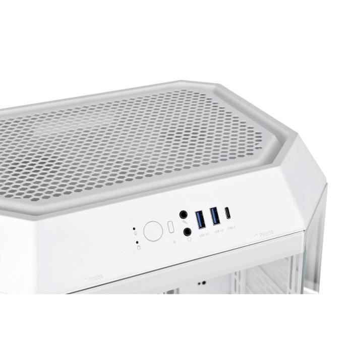 Boîtier PC - THERMALTAKE - The TOWER 300 Snow (Blanc) - Mini tour - Format Micro-ATX - 3 baies internes