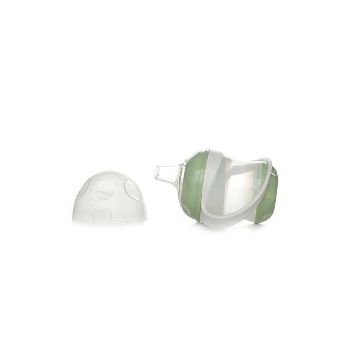 Tasse anti-fuites - THERMOBABY - Vert Céladon - 180 ml - Ergonomique et hygiénique