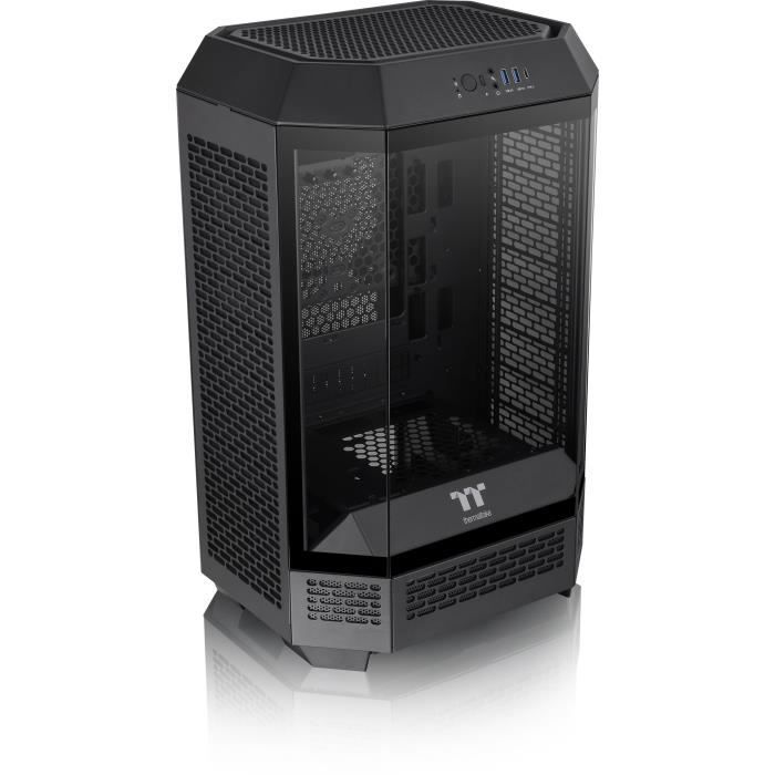 Boîtier PC - THERMALTAKE - The TOWER 300 (Noir) - Mini tour - Format Micro-ATX - Sans alimentation