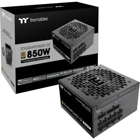 THERMALTAKE - Toughpower GT - Alimentation PC - 850 W - 80+ Gold - ATX3.1 - Full modulaire - PCI-E 5.1 12VHPWR