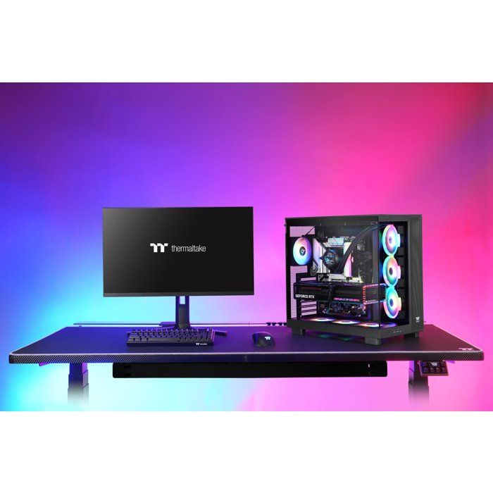 Boîtier PC sans alimentation - THERMALTAKE - View 380 XL TG ARGB - Moyen tour - Format ATX - 4x120mm A-RGB inclus - Noir