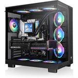 Boîtier PC sans alimentation - THERMALTAKE - View 380 XL TG ARGB - Moyen tour - Format ATX - 4x120mm A-RGB inclus - Noir