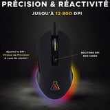 Souris gaming THE G-LAB Kult Helium Pro 12800 DPI