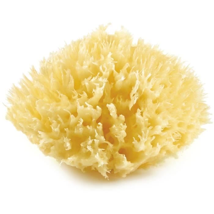 Eponge de mer - THERMOBABY - HONEYCOMB - Naturelle, durable et douce - Jaune