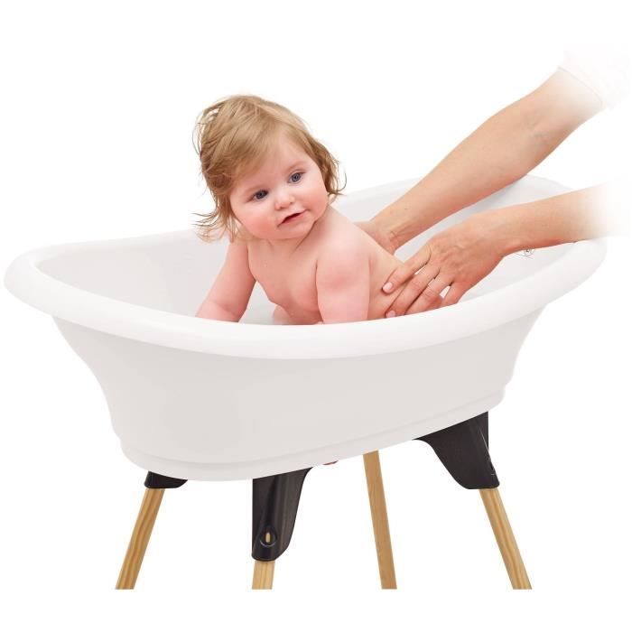 Kit baignoire VASCO Blanc Muguet : baignoire + pieds + tuyau de vidange - THERMOBABY