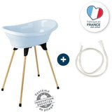 Kit baignoire VASCO Fleur Bleue - 3 en 1 - 800*500*270 - Bleu - THERMOBABY