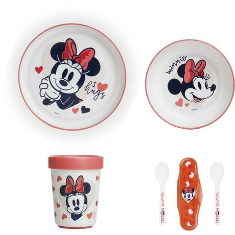 Pack repas 2eme âge THERMOBABY MINNIE - Assiette + bol + gobelet + set de  2 cuilleres