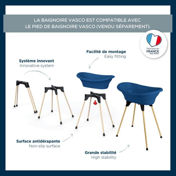 THERMOBABY Baignoire VASCO - Bleu ocÈan