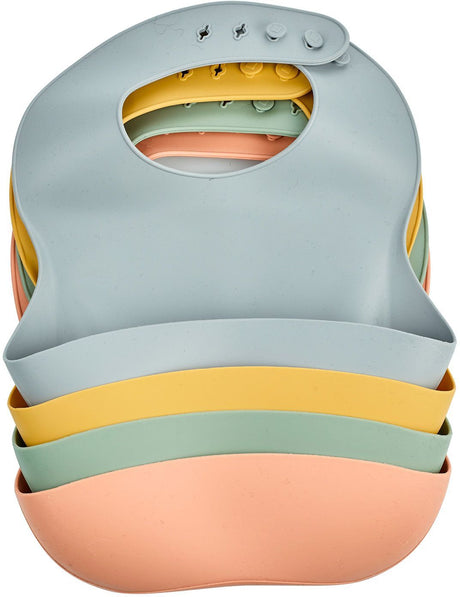 Bavoir silicone - THERMOBABY - Avec récupérateur - Peche