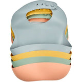 Bavoir silicone - THERMOBABY - Avec récupérateur - Jaune miel