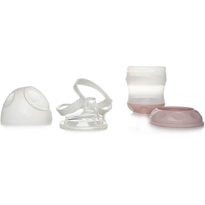 THERMOBABY Tasse anti-fuites + couv - Rose poudré