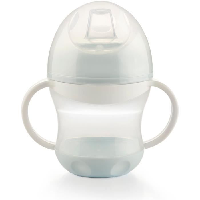 THERMOBABY Tasse anti-fuites + couv - Fleur bleue