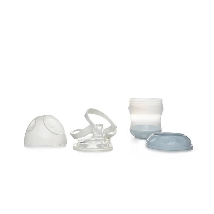 THERMOBABY Tasse anti-fuites + couv - Fleur bleue
