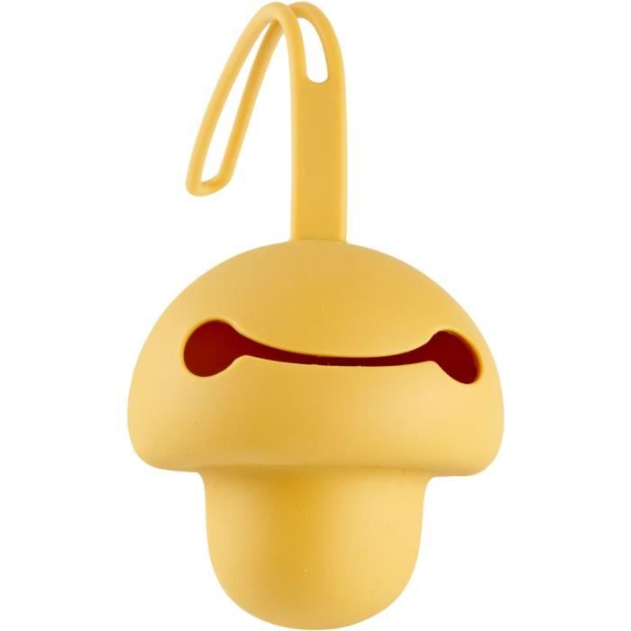 Range tétine - THERMOBABY - Silicone - Jaune Miel - Doux et sans BPA