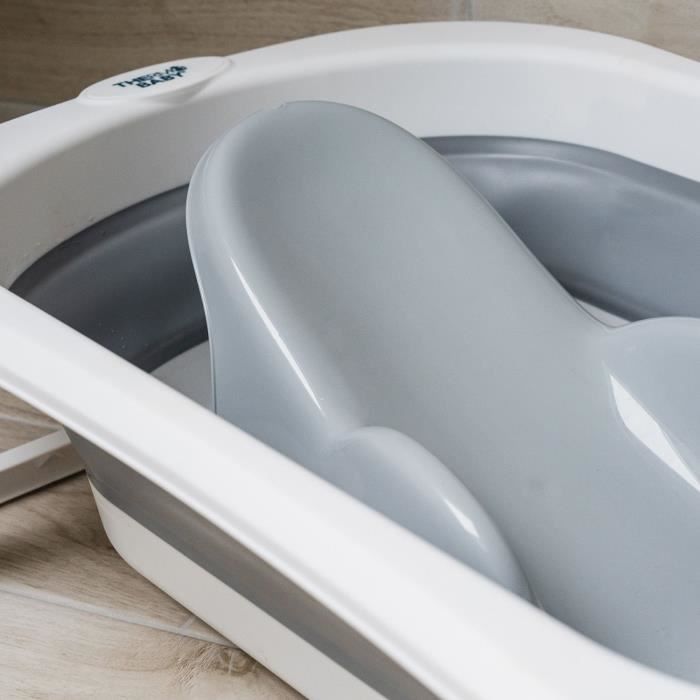 THERMOBABY Transat de bain pour bébé ATOLL Gris charme