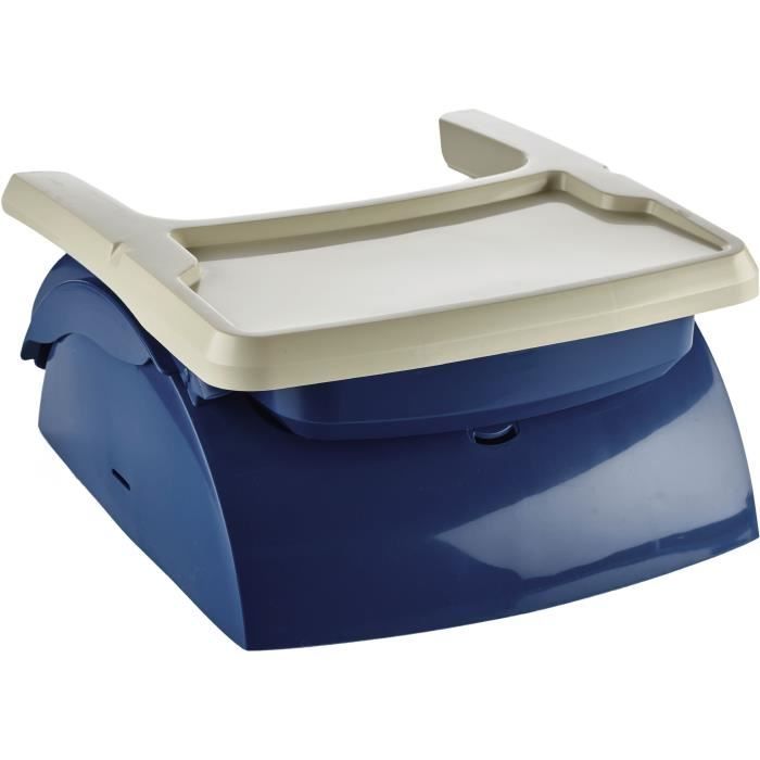 Rehausseur de chaise enfant 2 en 1 THERMOBABY YEEHOP - Harnais sécurité 3 points - Tablette amovible - Bleu océan