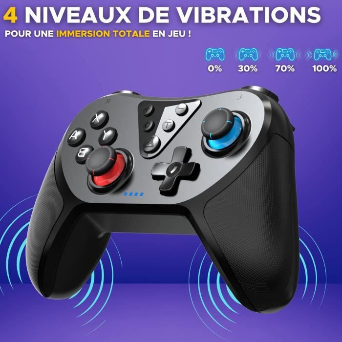 Manette Switch - The G-Lab - K-PAD HELIUM - Sans fil - Nintendo Switch - Noir