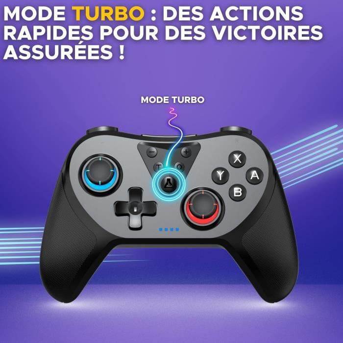 Manette Switch - The G-Lab - K-PAD HELIUM - Sans fil - Nintendo Switch - Noir