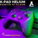 Manette Gamer - THE G-LAB - K-PAD HELIUM - Filaire - PC & PS - Noir