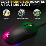 Souris Gamer filaire - The G-Lab - KULT-COBALT - RGB - 12800 DPI - Noir