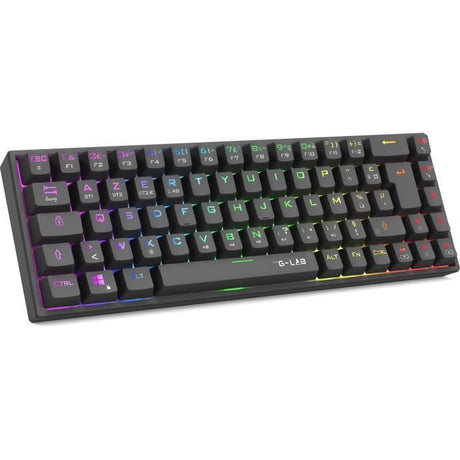 Clavier Gamer Triple Mode - The G-Lab - KEYZ TITAN - Mécanique (Switch Rouge) - Sans Fil - RGB