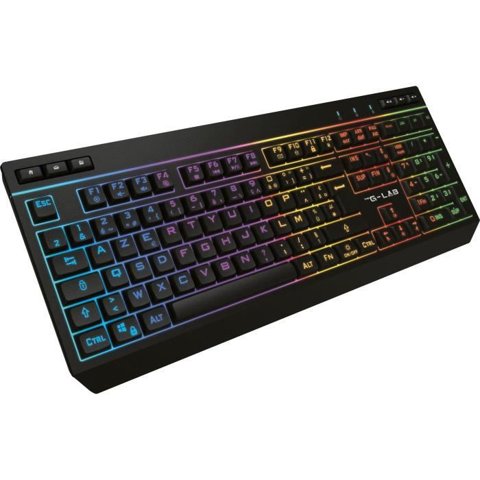 Clavier gamer sans fil - THE G-LAB - KEYZ TUNGSTEN EX - 32 macros configurables