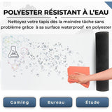 Tapis de Souris XXL - THE G-LAB - PAD SELENIUM - Anti-dérapant - 90 x 40 x 0,4 cm - Blanc