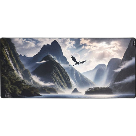 Tapis de souris - THE G-LAB - PAD DRAGON - Format XXL - 900 x 400 x 4 mm - Noir