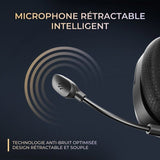Casque gaming filaire RGB - THE G-LAB - KORP MERCURY - Tissu - Micro Rétractable - Stéréo - Toutes Plateformes
