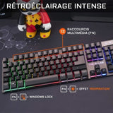 Pack Gamer 2 en 1 - The G-Lab - COMBO KRYPTON - Souris Filaire - Clavier Filaire