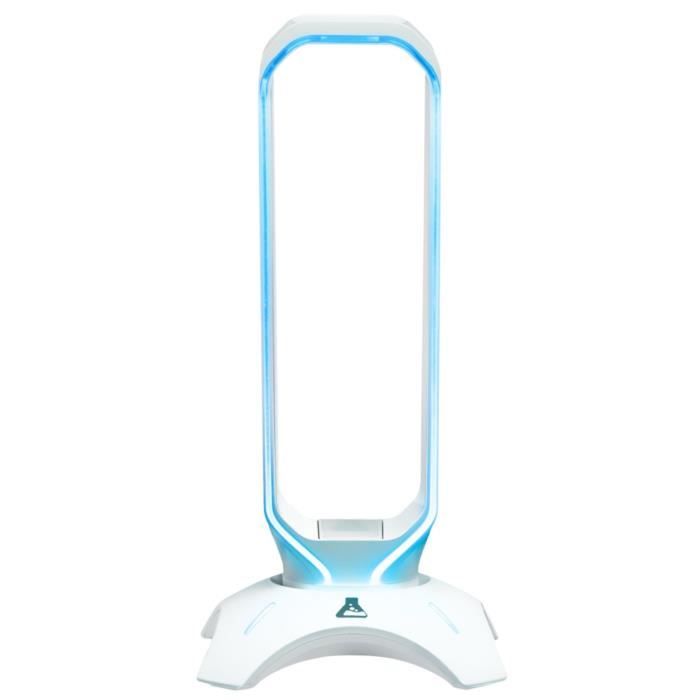 Support pour Casque/Micro-Casque - THE G-LAB - K-STAND RADO - RGB USB - Blanc