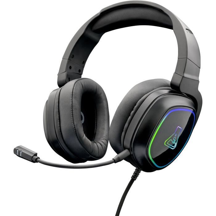 Casque Gamer filaire - THE G-LAB - KORP BARIUM - Noir