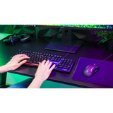 Pack Gamer 4-en-1 filaire - THE G-LAB - COMBO CHROMIUM EX - Clavier membrane réactive silencieuse + Souris + Tapis de souris - Noir