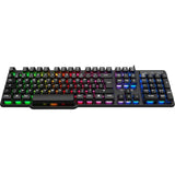 Pack Gamer 4-en-1 filaire - THE G-LAB - COMBO CHROMIUM EX - Clavier membrane réactive silencieuse + Souris + Tapis de souris - Noir