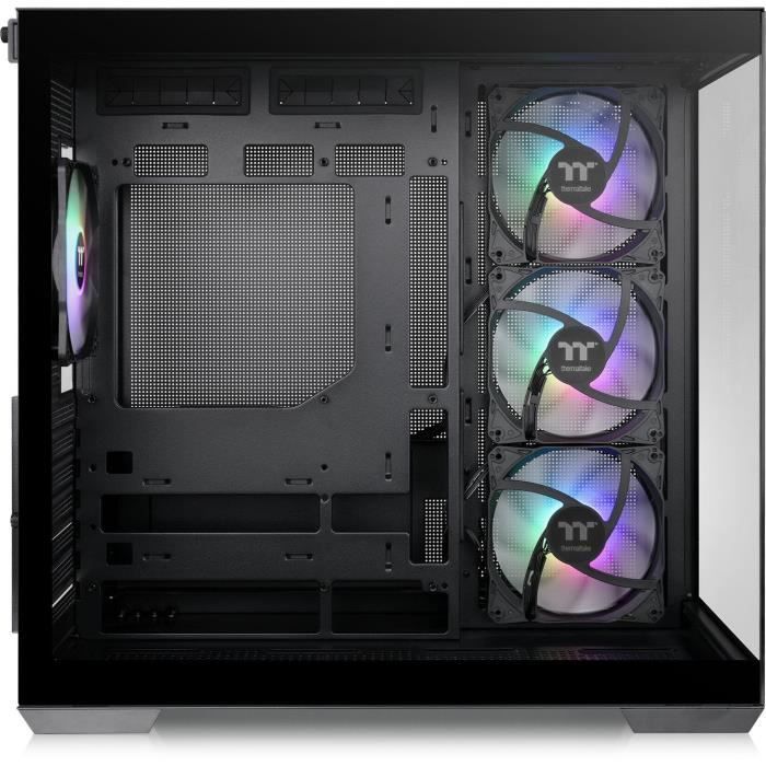 Boîtier PC - THERMALTAKE - View 380 TG ARGB - Moyen tour - ATX - Verre trempé - Noir