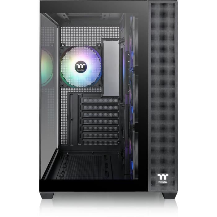 Boîtier PC - THERMALTAKE - View 380 TG ARGB - Moyen tour - ATX - Verre trempé - Noir