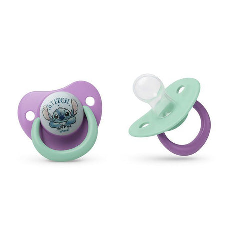 Lot de 2 sucettes anatomiques - THERMOBABY - Lilo & Stitch - Silicone - 6 mois+