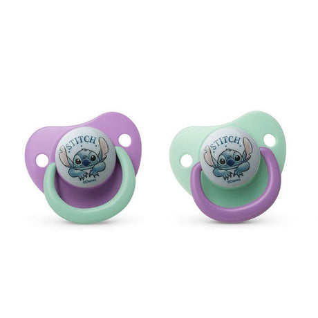 Lot de 2 sucettes anatomiques - THERMOBABY - Lilo & Stitch - Silicone - 6 mois+