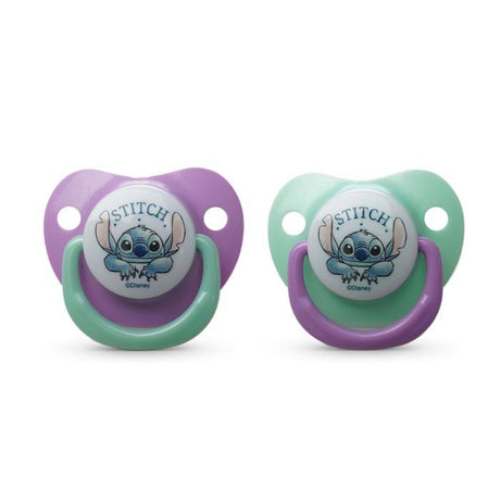 Lot de 2 sucettes anatomiques - THERMOBABY - Lilo & Stitch - Silicone - 6 mois+