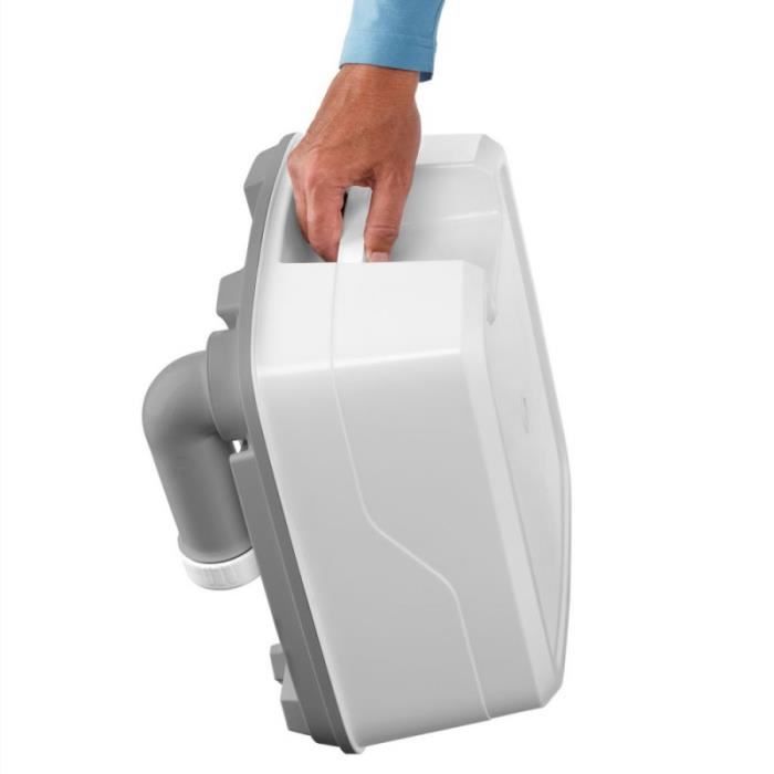 WC Chimique Portable - THETFORD - Porta Potti Qube PP 165 - CapacitÈ 21L - 15L - Gris