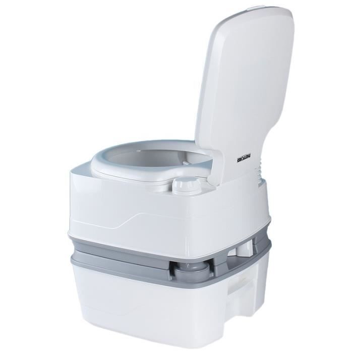 WC Chimique Portable - THETFORD - Porta Potti Qube PP 165 - CapacitÈ 21L - 15L - Gris