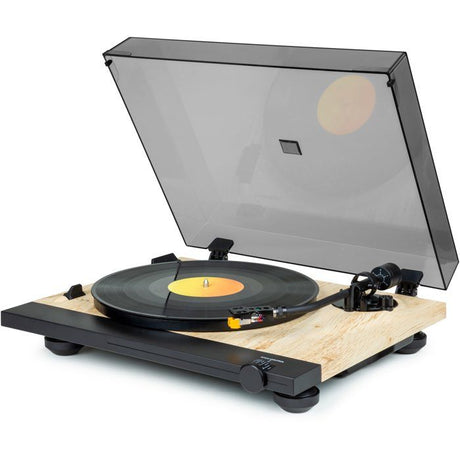 Platine tourne-disque - THOMSON - TT702 - 33 et 45 tours - Tete de lecture AT91 Audio Technica - Antiskating - Bois et noir